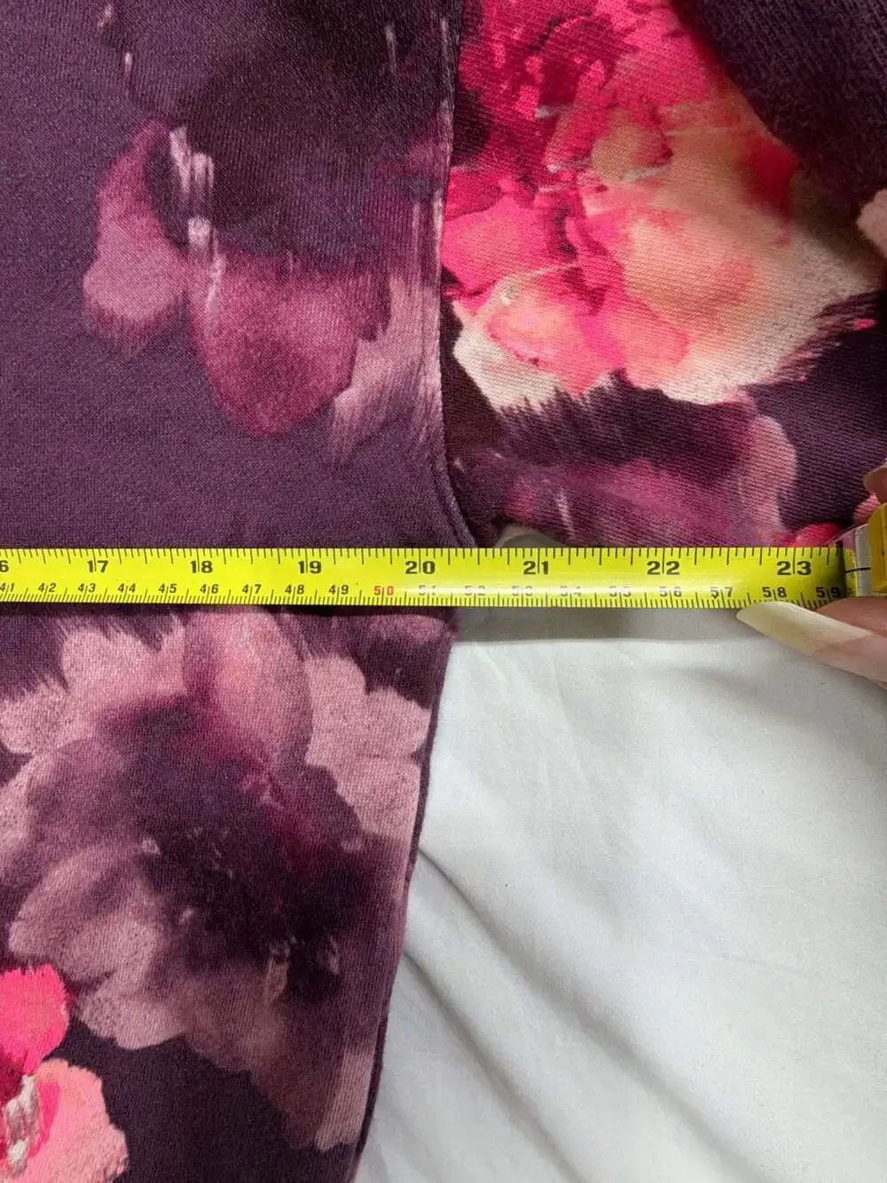 Old Navy Girls Floral Print Cropped Drawstring Hoodie